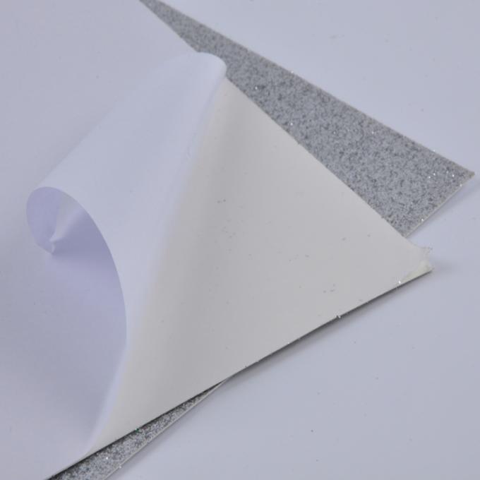 Decorative Coloful Sparkle Glitter Paper , Strong Adhesive Self Stick Glitter Paper